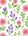 Pink Lavender Botanical Charm Rug