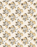 Abstract Swirl Pattern In Tan and Cream Rug