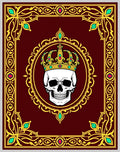 Ornate Skull Crown Emblem Rug