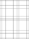 Black and White Grid Pattern Rug