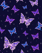 Purple Blue Butterfly Night Sky Design Rug