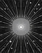 Radiant Burst Starry Night Rug