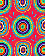 Colorful Mandala Inspired Circular Pattern Rug
