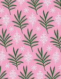 Green Pine White Snowflake Pattern Rug