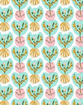 Abstract Floral Nature Pattern Rug