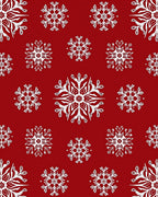 White Snowflake Pattern Design Rug
