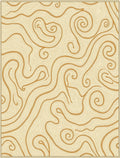 Flowing Swirl Abstract Lines Rug