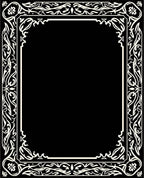 Elegant White Floral Border Design Rug
