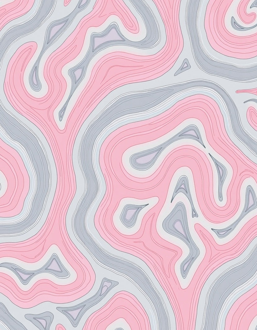 Soft Swirls Abstract Pattern Design Rug