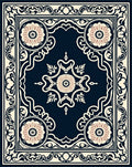 Ornate Floral Geometric Pattern Rug