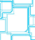 Abstract Blue Grid Pattern Rug