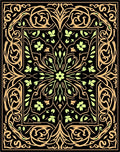 Elegant Floral Arabesque Pattern Rug