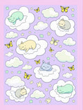Dreamy Cats Floating on Clouds Design Rug