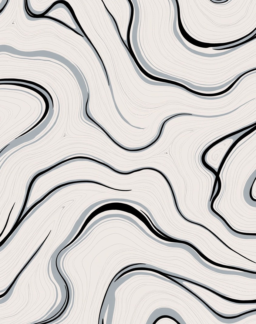Abstract Swirl Pattern Design Rug