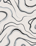 Abstract Swirl Pattern Design Rug