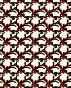 Abstract Black Red Graphic Repeat Rug