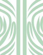 Soft Sage Abstract Stripe Motif Rug