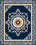 Ornate Mandala Patterned Classic Rug