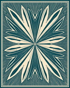 Abstract Starburst Geometric Design Rug