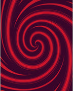 Crimson Swirl Abstract Pattern Rug