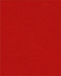 Daring Red Swirl Modern Pattern Rug