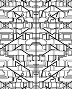 Geometric Hard Edge Pattern Rug