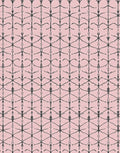 Pink with Stick Figure Art Rug