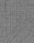 Geometric Abstract Cool Tone Design Rug