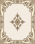 Classic Scrollwork Floral Pattern Rug