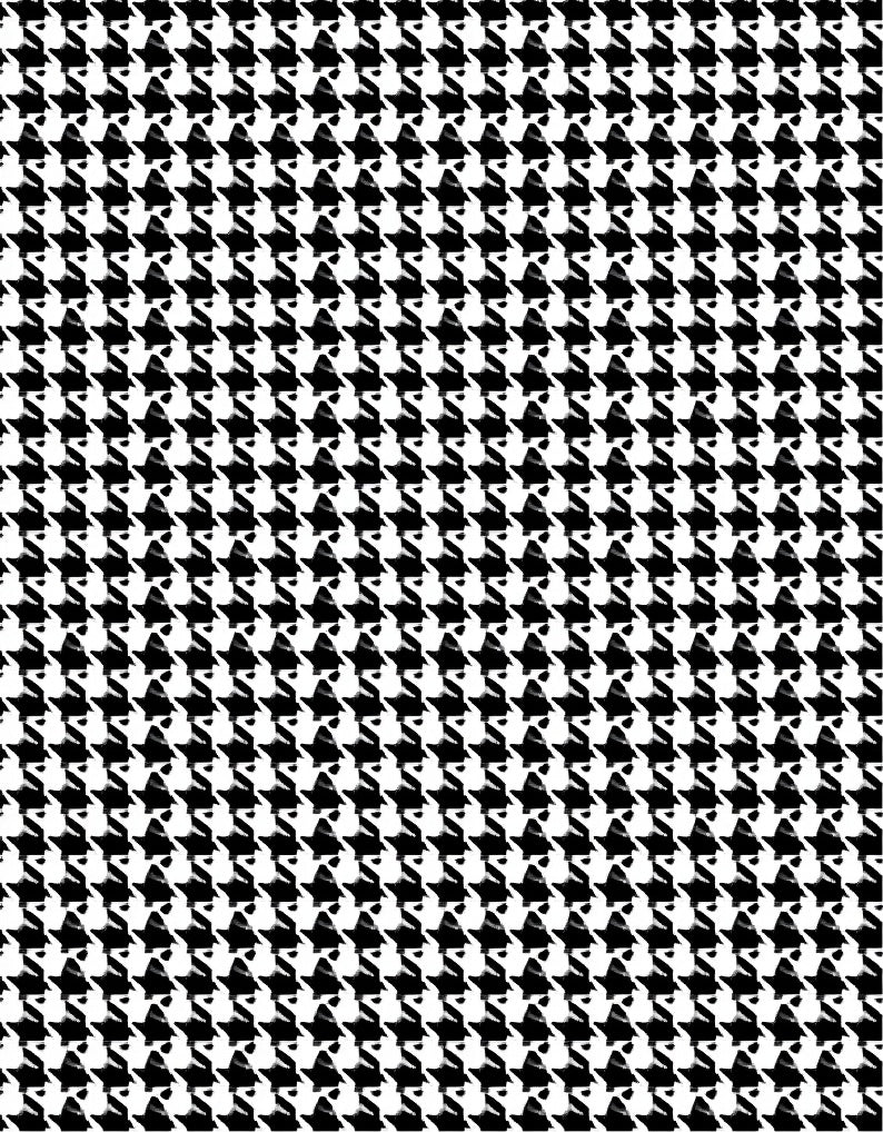 Classic Houndstooth Pattern Rug