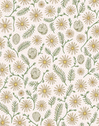 Daisy And Fern Pattern Rug
