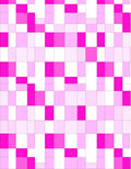 Pink White Gradient Block Pattern Rug