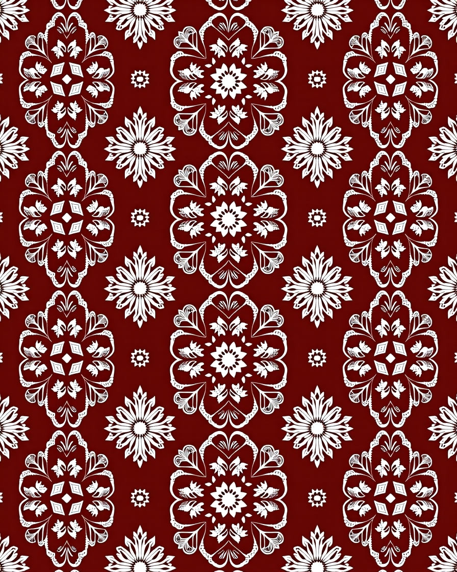 Classic Floral Medallion Pattern Rug