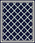 Classic Quatrefoil Lattice Pattern Rug