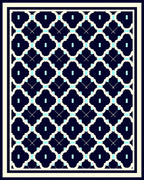 Classic Quatrefoil Lattice Pattern Rug