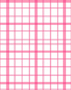 Pink Plaid Classic Pattern Rug