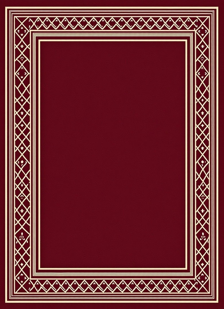 Classic Geometric Border Design Rug