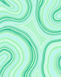 Abstract Swirl Pattern with Green Tones Rug