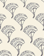 Art Deco Fan Patterned Rug