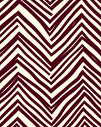 Bold Burgundy Zigzag Pattern Rug