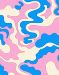 Pastel Swirls Pattern Rug