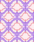 Pastel Floral Symmetry Pattern Rug