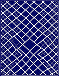 Geometric Illusion Diamond Pattern Rug
