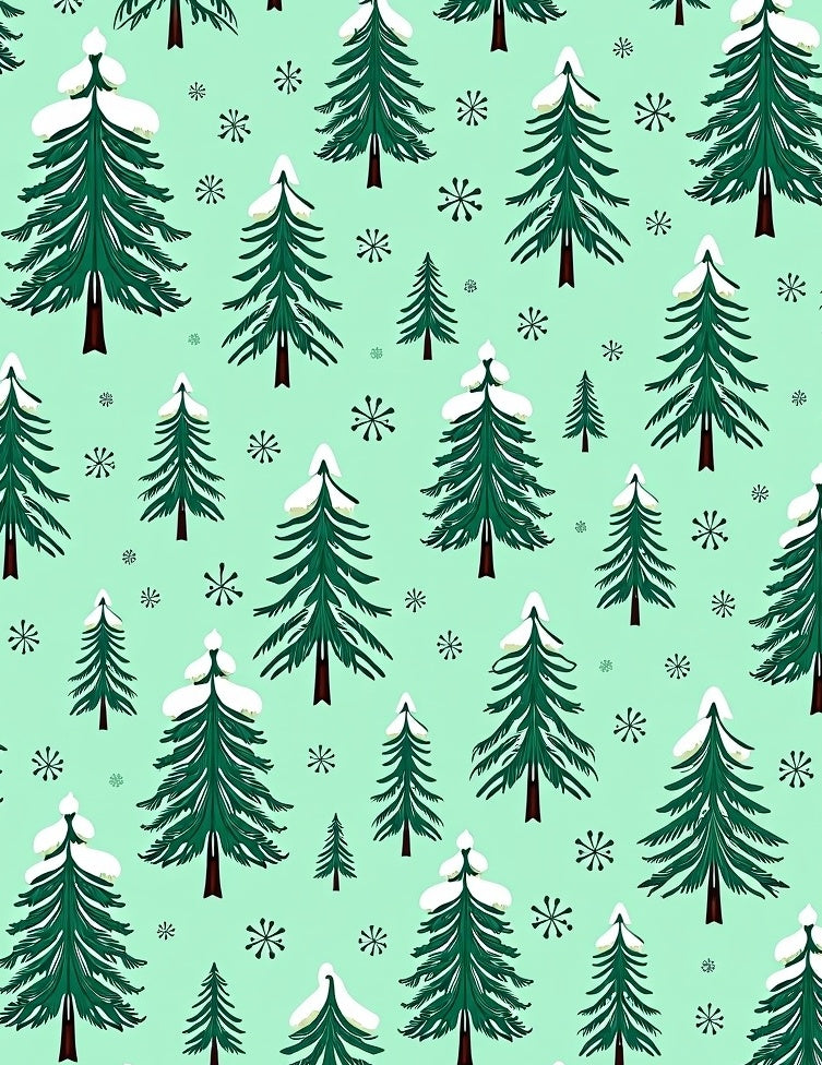 Winter Tree Pattern Design Rug