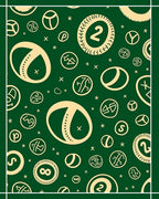 Whimsical Beige Symbols Patterned Rug