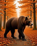 Autumn Forest Bear Path Rug