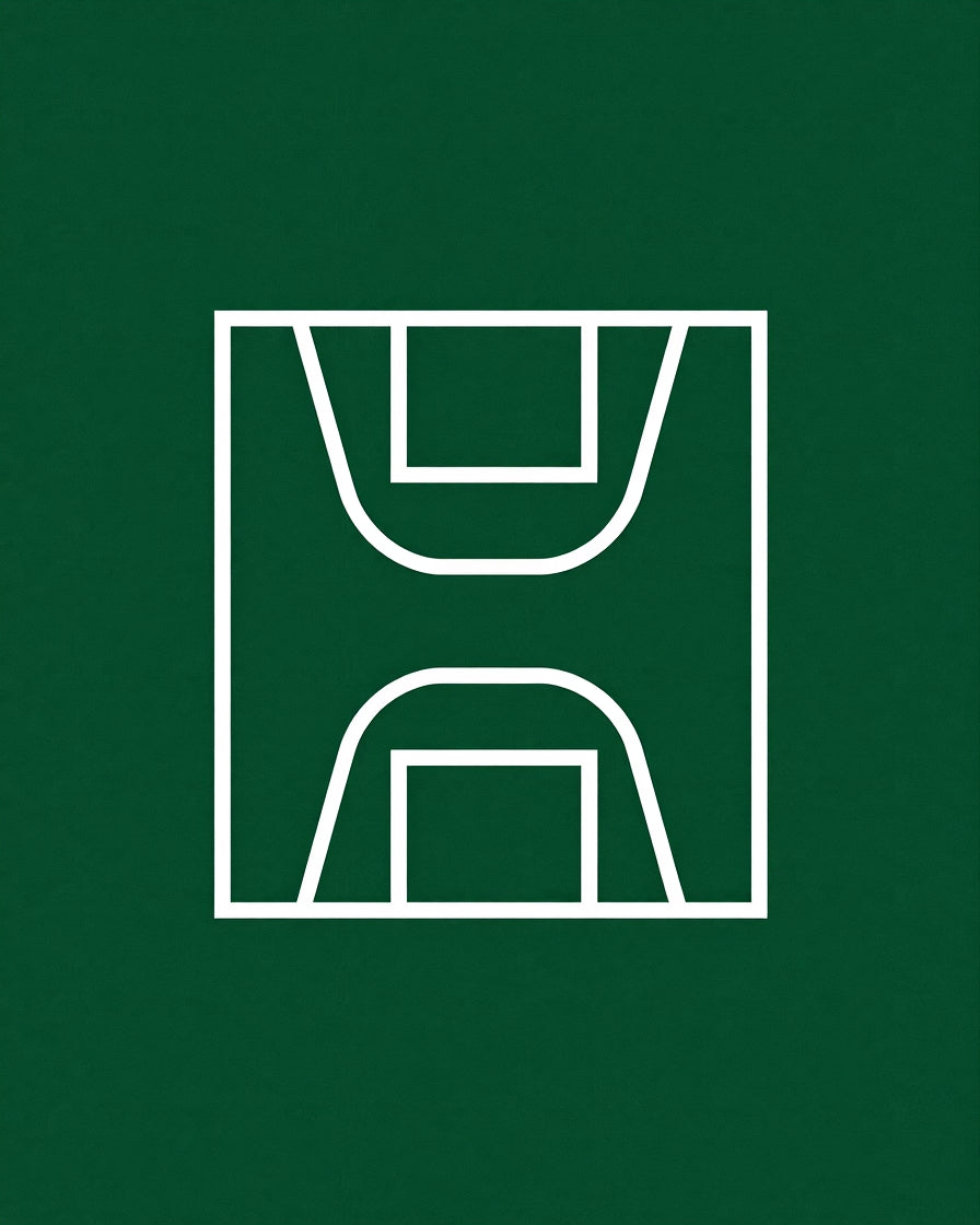 Modern Minimalist Court Rug