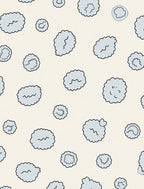 Abstract Cloud Pattern Accent Rug
