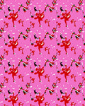 Playful Abstract Pink Splash Design Rug