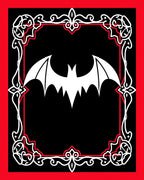 Gothic Bat Frame Designer Rug